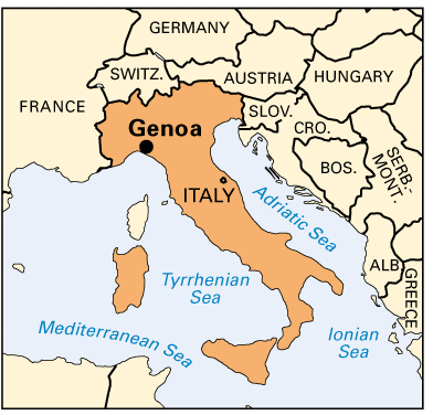 italie Genoa plan