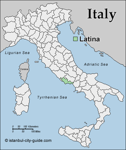 Latina italie plan
