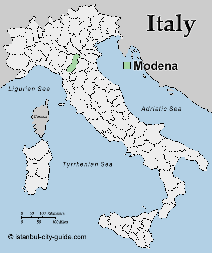 italie Modena plan