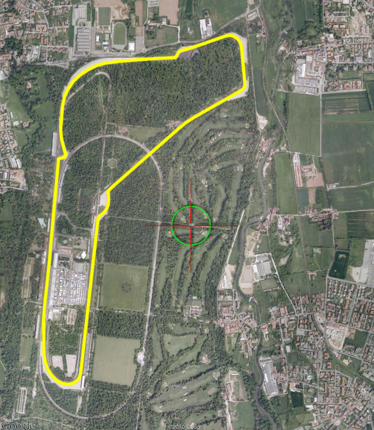 Monza satellite image