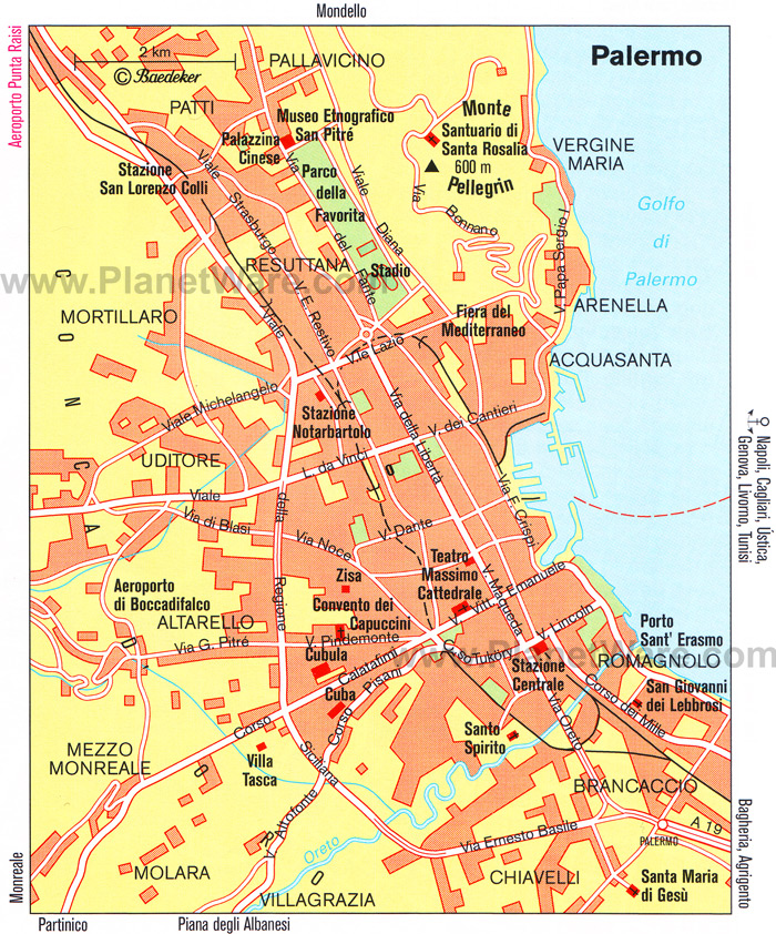 Palermo quartiers plan