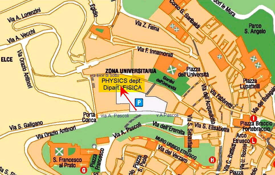 Perugia street plan