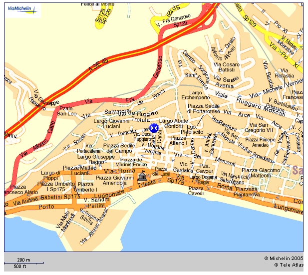 Salerno ville centre plan