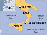 sicily italie Salerno plan