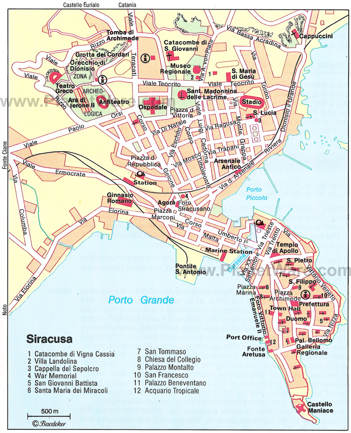 Siracusa touristique plan