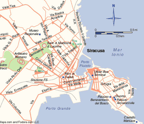 Siracusa centre plan