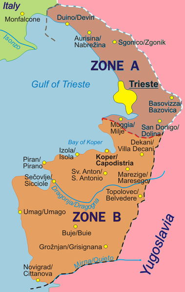 Territory plan de Trieste