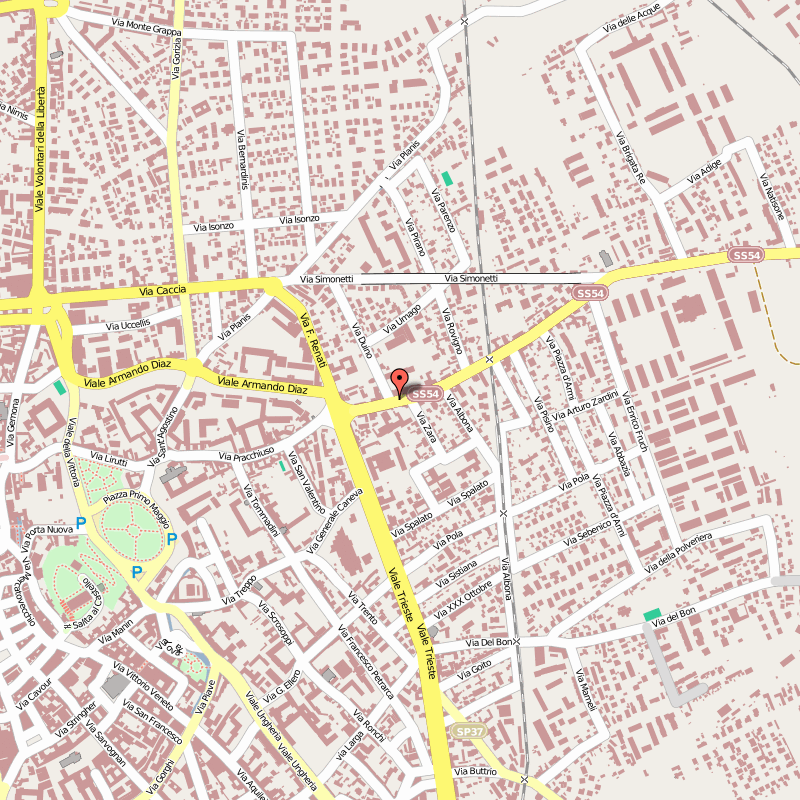 udine centre plan