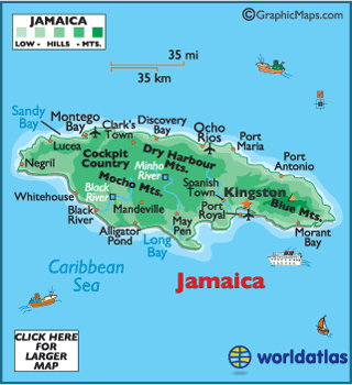 jamaique carte