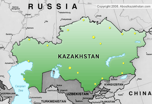 carte du kazakhstan
