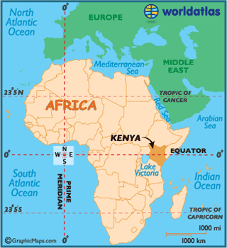 kenya carte afrique