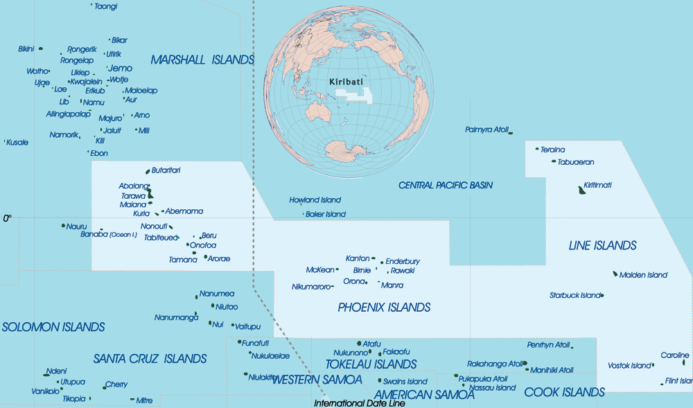 kiribati carte monde