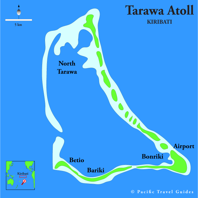 kiribati carte tarawa atoll