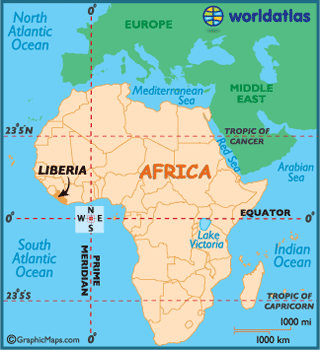 liberia carte afrique