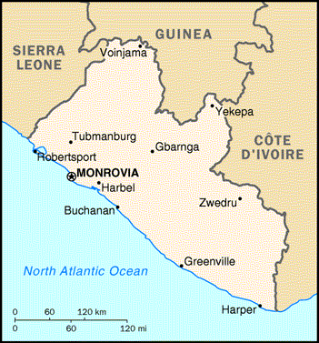 liberia carte monrovia