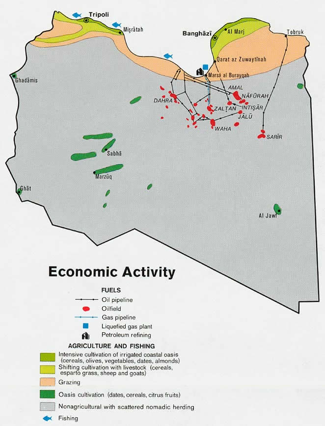 libye economiqueal carte