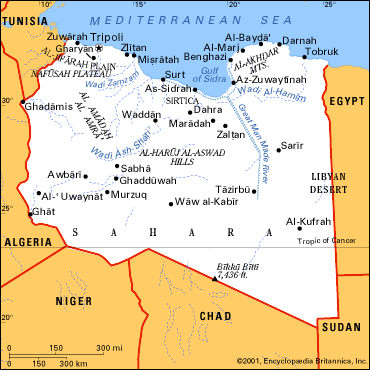 libye ville cartes