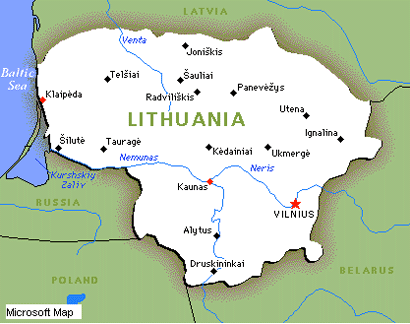 lituanie carte