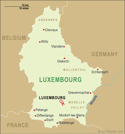 Luxembourg cartes