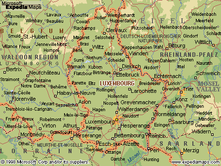 luxembourg politique carte