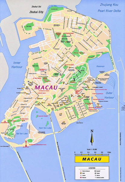 Macao touristique carte
