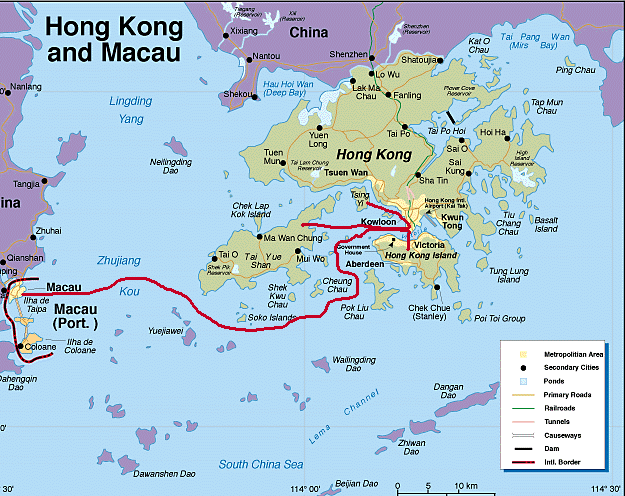 hong kong macao carte