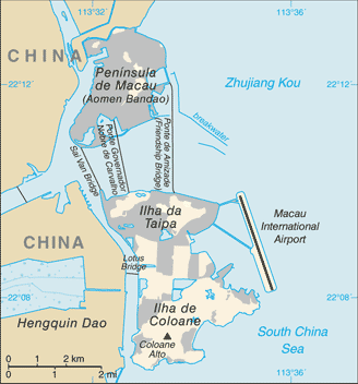 Macao Ville Carte