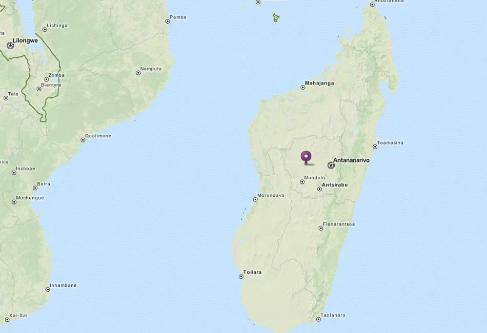 carte du madagascar