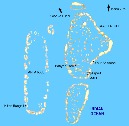 maldives Iles carte