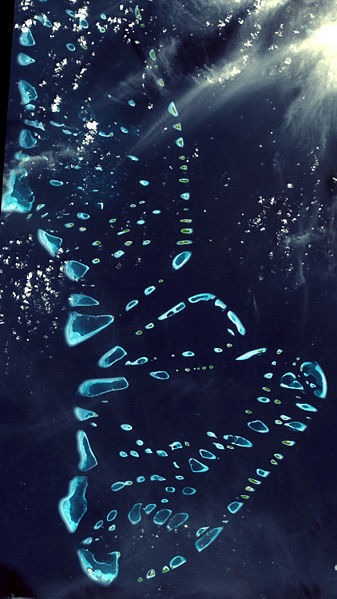 Maldives satellite Carte