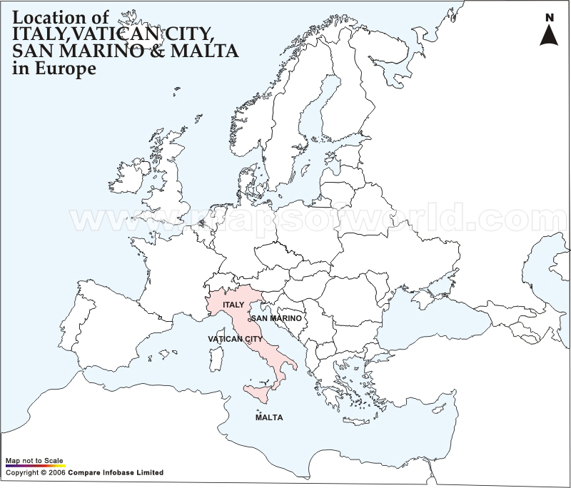 malte carte italie europe