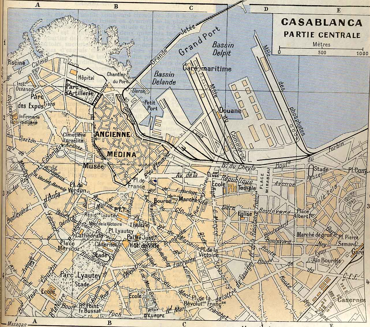 casablanca ville centre plan