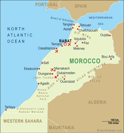 maroc carte