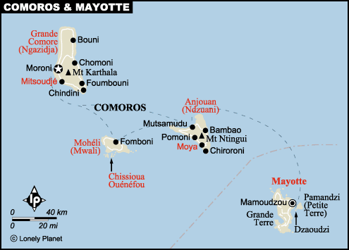 Comores mayotte carte