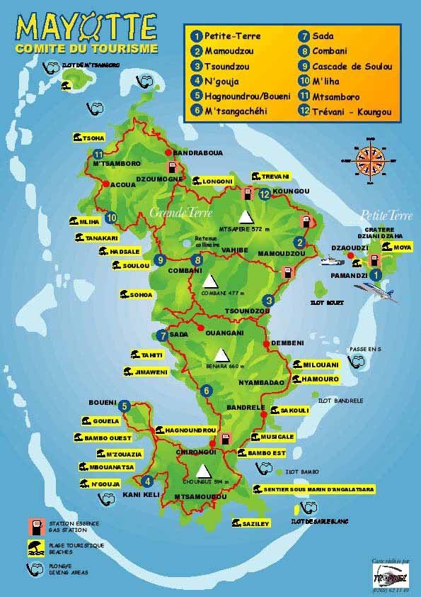 mayotte tourismee carte