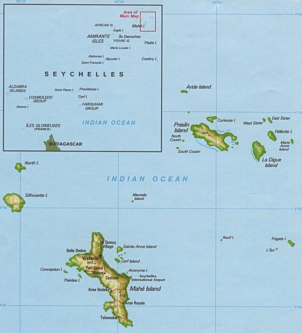 soulagement et politique carte du mayotte Ile