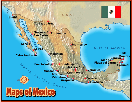 carte du mexique