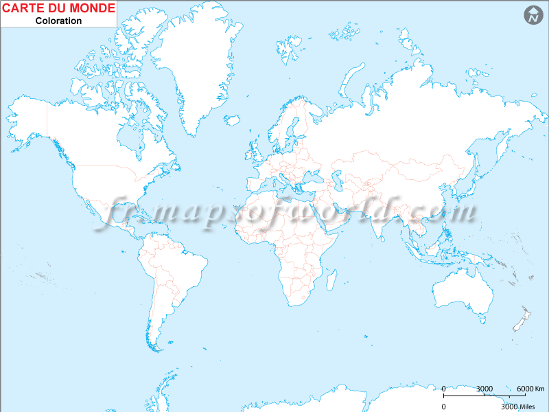 Carte d'Ensemble du Monde