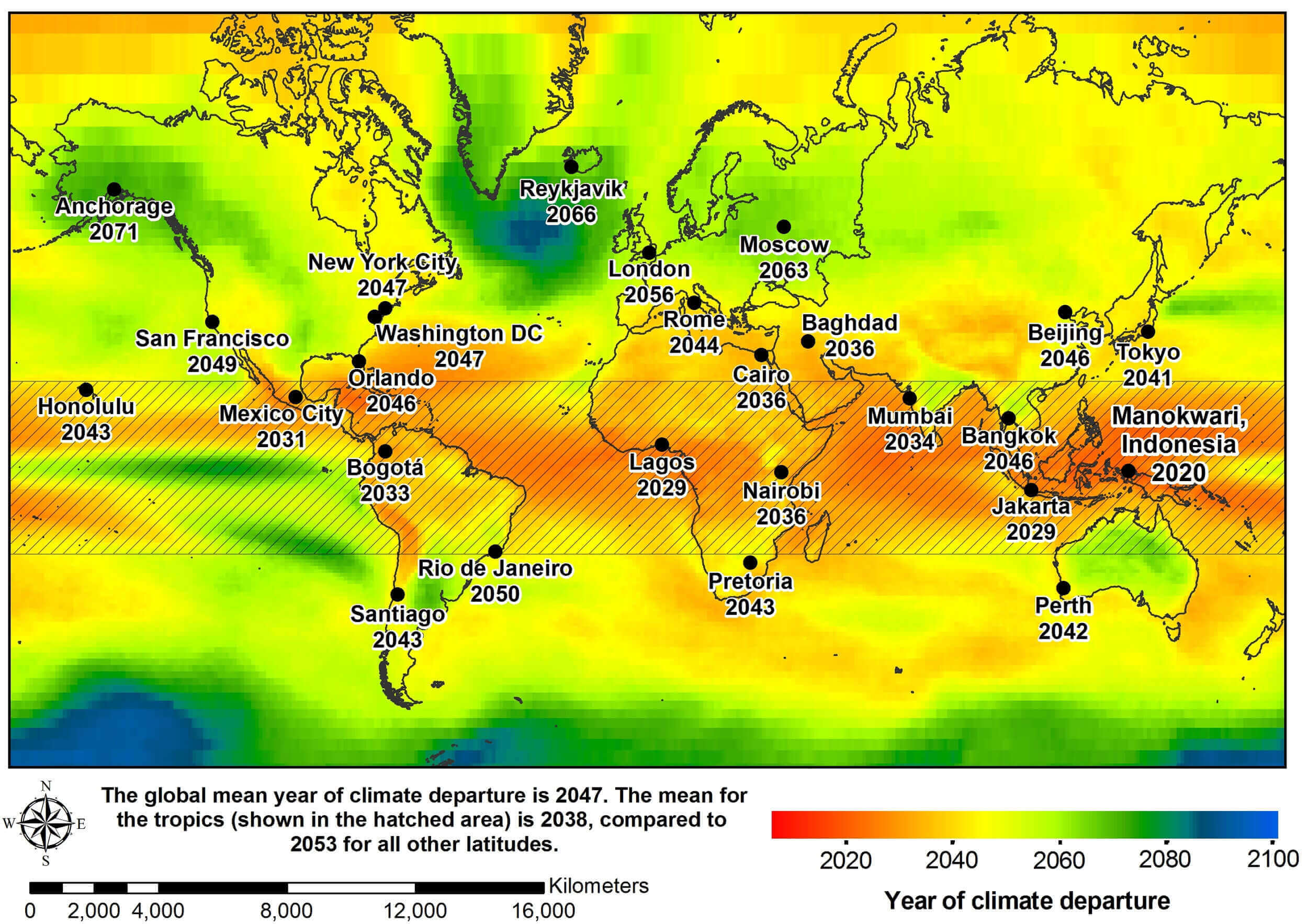 Carte de Temps Zones Monde