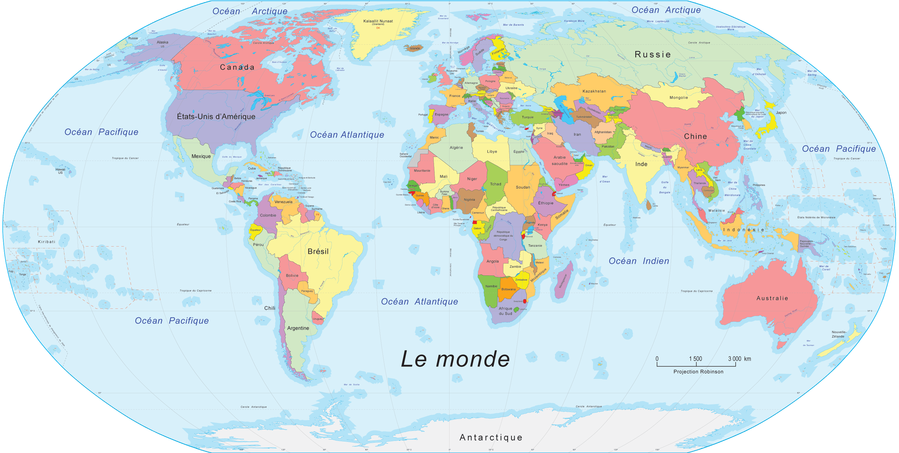 Carte De Temps Zones Monde