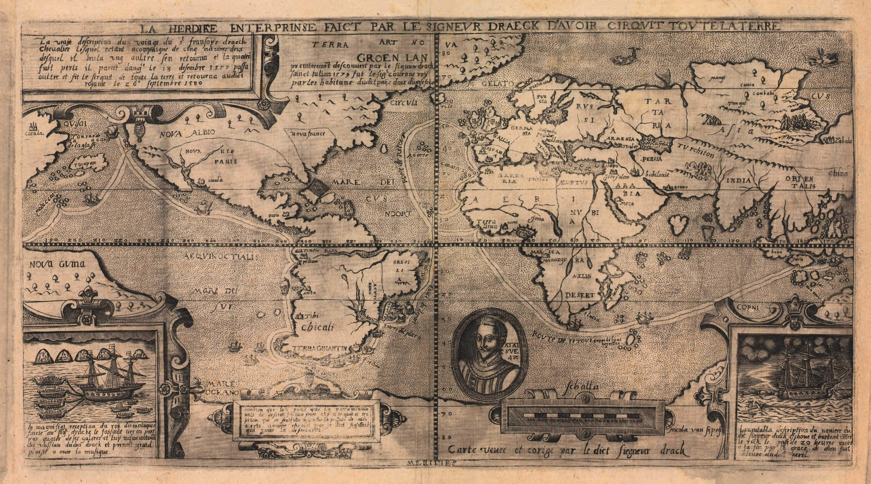 Monde Historic Carte 1581