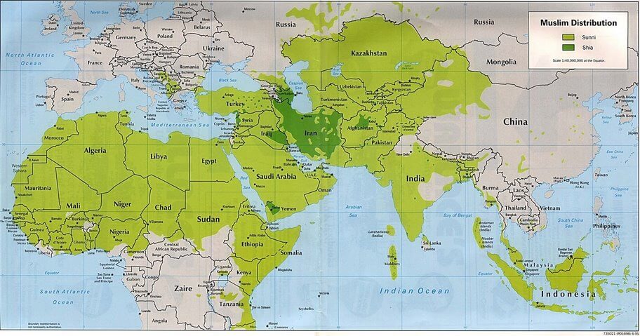 Monde Sunni Sia Carte