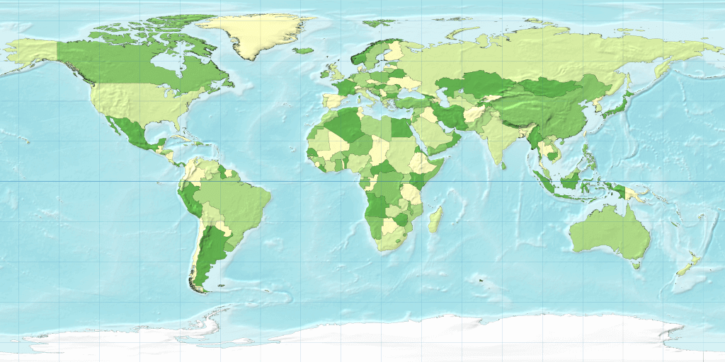 Monde Terrain Carte