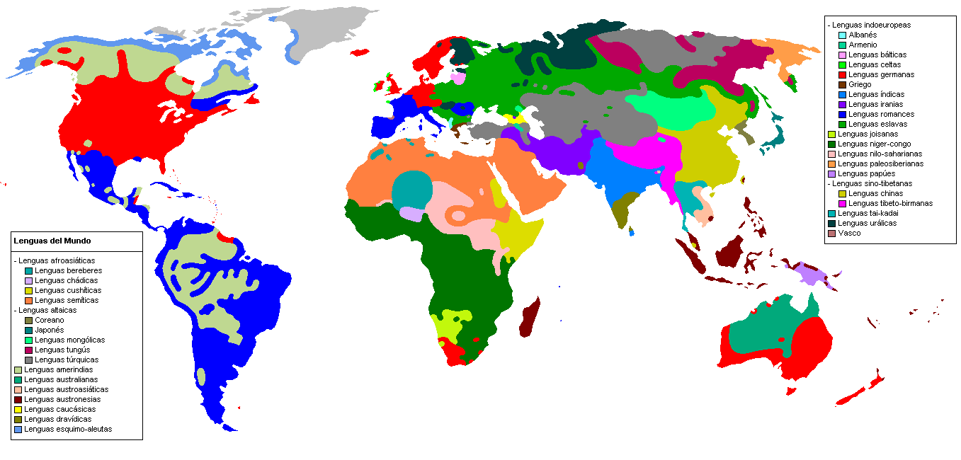 Mondes Langues Carte