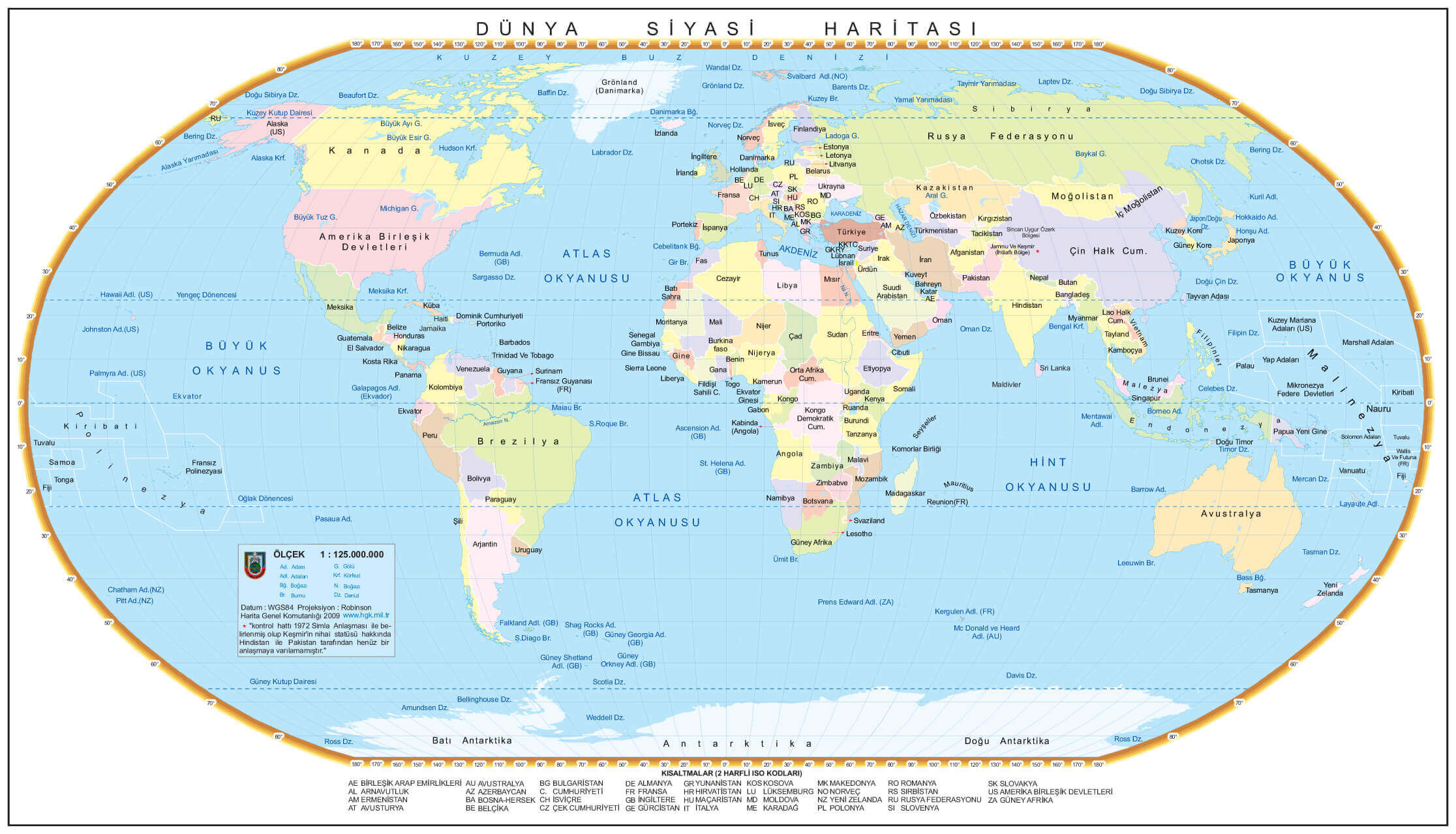 Monde Politique Carte Turc