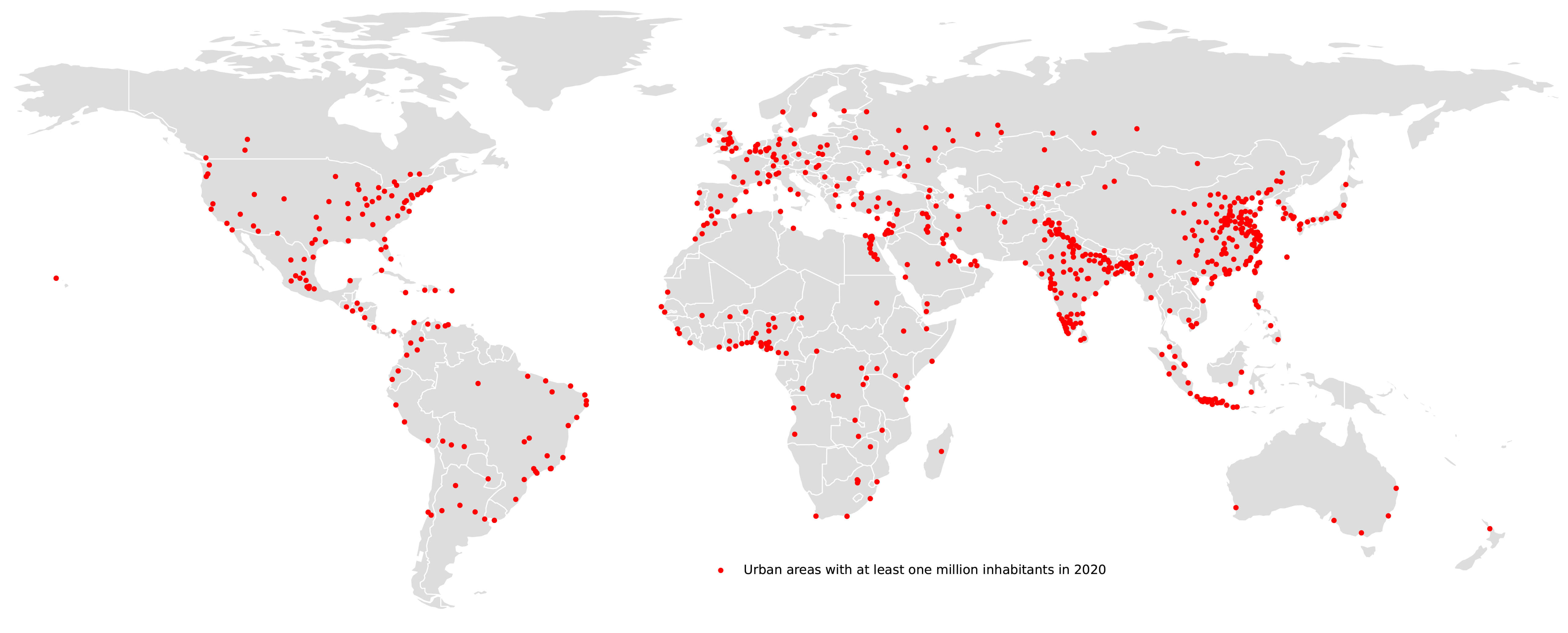 Population Mondiale vivant en zones urbaines 1800	