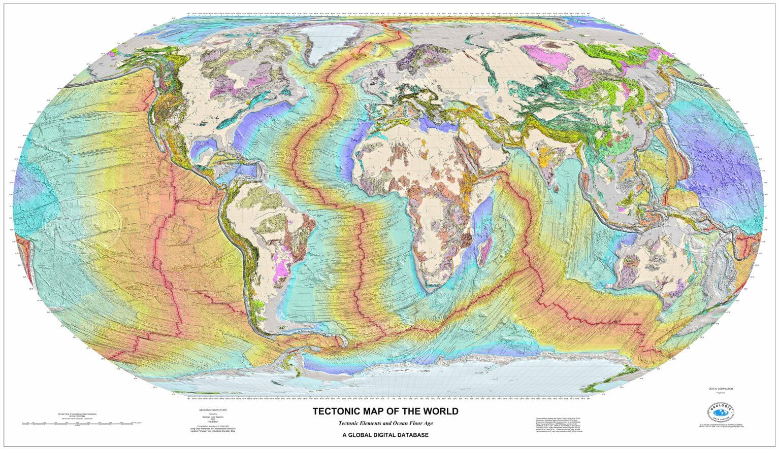 Telecharger carte tectonique et seismes du monde