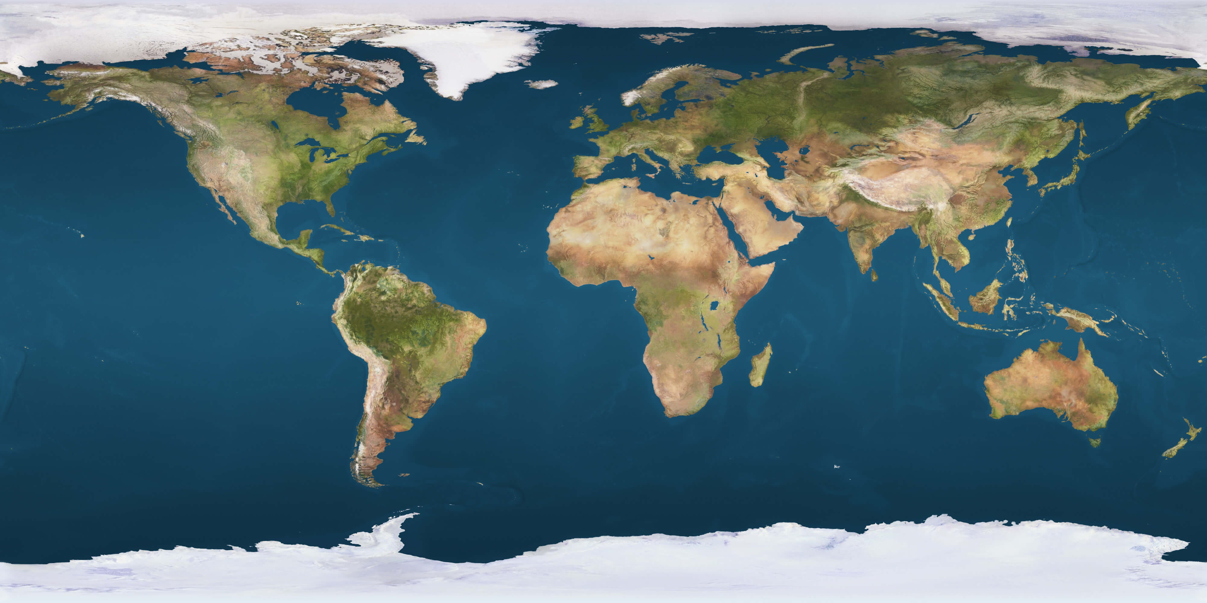 Carte de la Terre haute resolution