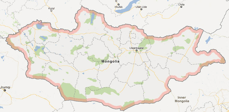 mongolie google carte