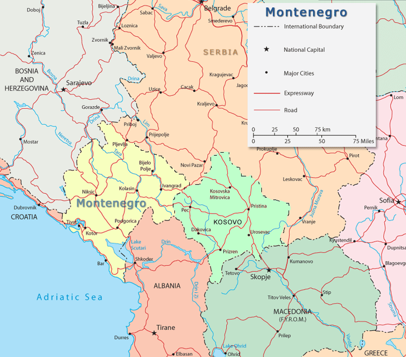 Montenegro Carte